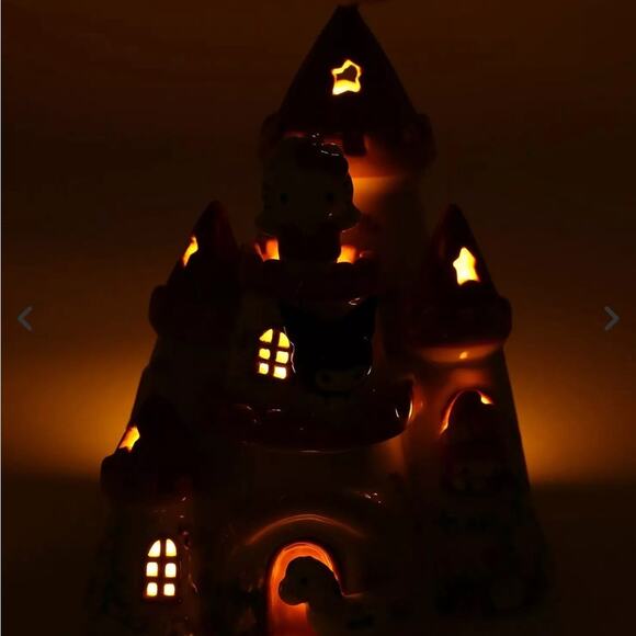 New HTF Hello Kitty and Friends Ceramic castle candle tea light house - Picture 4 of 6